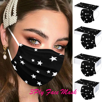 Headband 10/100PC маска на рот Mask Disposable Face Mask Industrial 3Ply Ear Loop Mask mascarar protectora маски masque бандана#