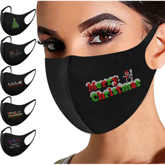 Headband 1PCS masques mascarillas Adult Bright Diamond Washable Ice Silk Cotton Mask маска maseczki ochronne máscara бандана#