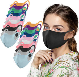 Headband 20pc máscara masques Adult's Reusable Washable Air Purifying PM2.5 Face Mask Carbon Filter Lay mascherina бандана#