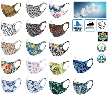 Headband mascarillas Reusable mascara protectora Colorful Fabric Face Turban Stylish Fashionable Neutral Washable Mask бандана#