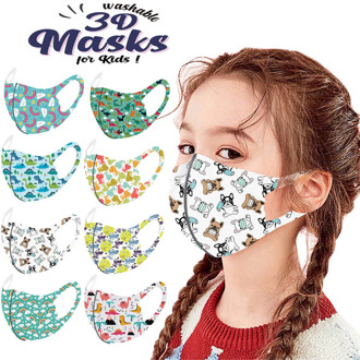 Headband mascherine mascarilas Children Kids Boys Girls Washable Cartoon Lovely Face Mask masques mascara protectora бандана#