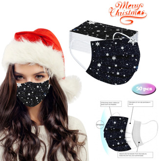 Headband masques Christmas mascarilas Print Masks for Protection Face Mask Disposable Earloop Mask Маска máscara маски бандана#