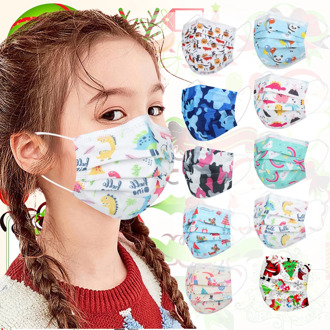 Headband masques mascara protectora 10 Patterns Of 10PC Mask Face Mask Industrial Children's Printed Disposable mask бандана#