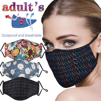 Headband masques mascarilla Printed Breathable Warm Milk Shreds Windproof Reusable Washable Unisex Mask réutilisables бандана#5