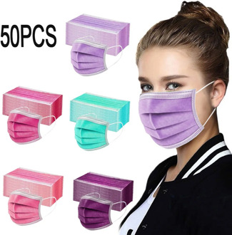 Headband masques mascarilla Women Man Solid Mask Disposable Face Mask 3Ply Ear Loop Anti-PM2.5 Mask facial protectora бандана#1