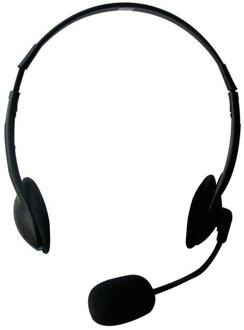 Headset, 2x 3.5mm Jack, 2,1m, zwart EW3563
