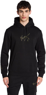 Headshot Hoodies Heren - Zwart - Maat S - Katoen Fleece Black