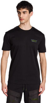 Headshot T-shirts Heren - Zwart - Maat S - Katoen Jersey Black