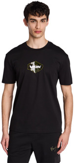 Headshot T-shirts Heren - Zwart - Maat XL - Katoen Jersey Black