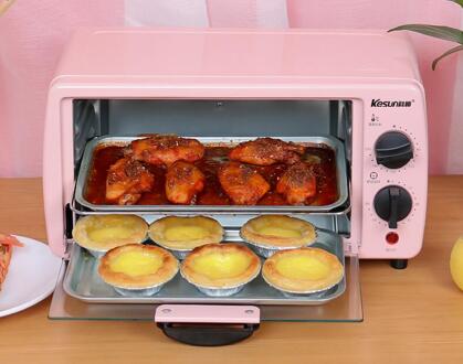 Healmaker Huishoudelijke Mini Elektrische Oven Bakken Multi-Functionele Thuis Kleine Oven 9L 220-230-240v Roze Diy