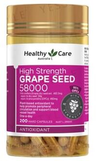 Healthy Care High Strength Grape Seed 58000 200 capsules