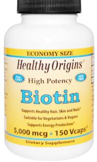 Healthy Origins Biotine, Hoge Dosering, 5000 mcg (150 vegetarische capsules) - Healthy Origins