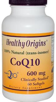 Healthy Origins CoQ10, Kaneka Q10, 600 mg (60 Softgels) - Healthy Origins