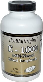 Healthy Origins, E-1000, 120 Softgels
