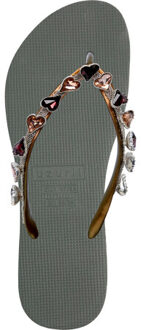 Heart bronze legergroen Bruin/groen - 37-38