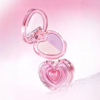 Heart Creamy Mist Blush Palette - 4 Colors B02# Apricot Cream - 7g