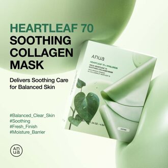 Heartleaf 70 Soothing Collagen Mask (4 Sheets) 38g
