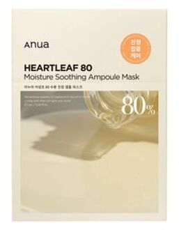 Heartleaf 80 Moisture Soothing Ampoule Mask Set 27ml x 10 sheets