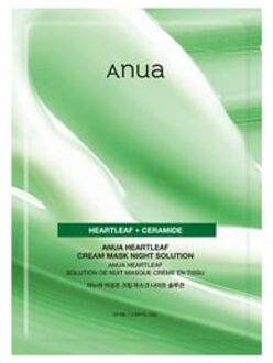 Heartleaf Cream Mask Night Solution Mask 2024 Version - 25ml x 1 sheet