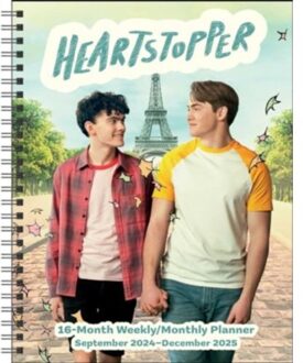 Heartstopper 16-Month 2024-2025 Weekly/Monthly Planner Calendar With Bonus Stickers - Netflix