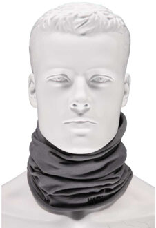 Heat Keeper Grijze thermo fleece sjaal/shawl voor volwassenen - Multifunctionele morf sjaal