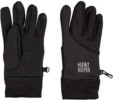 Heat Keeper thermo handschoenen - voor volwassenen - zwart - met voering - voor buiten sporten