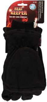 Heat Keeper Thermo heren thinsulatie fleece handschoenen/wanten zwart - S/M