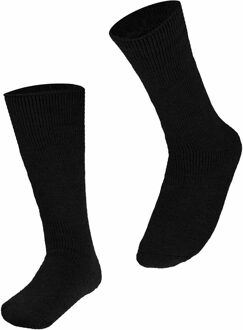 Heat Keeper Thermo hoge sokken voor dames zwart 36/41 - Wintersport kleding - Thermokleding - Winter knie kousen - Thermo sokken