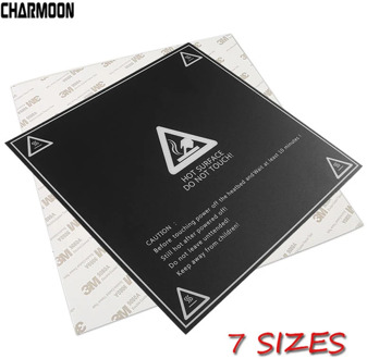 Heat Paper 3D Printer Heat Hot Bed Sticker Coordinate Printed Hot Bed Surface Sticker Black for Printer Platform