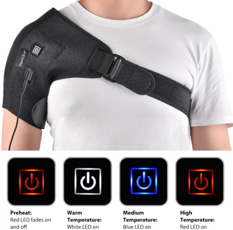 Heat Therapy Hot Adjustable Shoulder Heating Pad for Frozen Shoulder Bursitis Tendinitis Shoulder Brace Tool