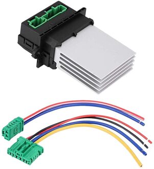 Heater Blower Weerstand + Connector/Draad 6441.L2 Voor Renault Citroen C2 C3 C5 Peugeot 406 107 207 607 7701207718 7701048390