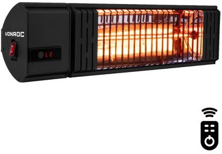 Heater Volsini - Professioneel - 2000W - Met Afstandsbediening, timer, instelbare warmtes Zwart