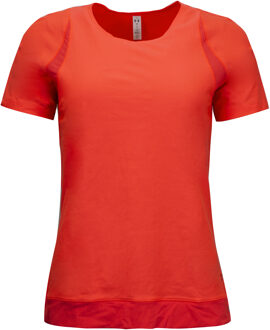 HeatGear Vanish T-shirt met inzet van mesh Neonoranje - XS