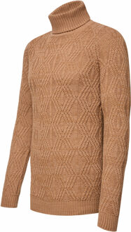Heather Chunky coltrui - maat L Camel