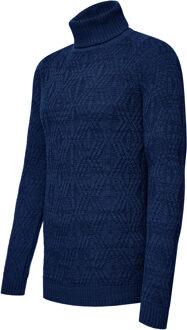 Heather Chunky coltrui - maat XL Blauw