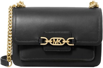 Heather Lg Shoulderbag black crossbody dames Zwart - H 16 x B 23 x D 10 cm