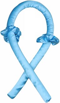 Heatless Curling Staaf Heatless Haar Krullen Hoofdband Haar Zacht En Glanzend Haar Curler Kappers Gereedschap Heatless Haar Krullen lucht blauw B