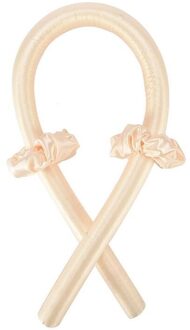 Heatless Curling Staaf Hoofdband Geen Warmte Krullen Lint Haar Rollen Slapen Zachte Hoofdband Haar Krulspelden Diy Haar Styling Tools geel