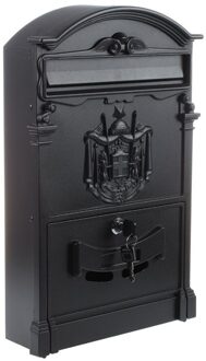 Heavy Duty Black Aluminium Afsluitbare Veilig Mail Brief Post Doos Brievenbus