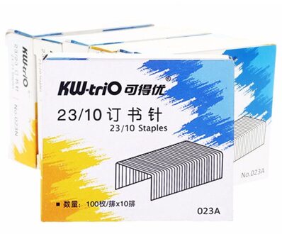 Heavy Duty Nietmachine Nietjes 23/10 1000 Count/Box School Zilver Metalen Boekbinden Nietjes 80 Sheets Office Binder Levert