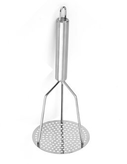 Heavy Duty Rvs Aardappelstamper Met Handvat Voor Aardappelpuree Romige Aardappelpuree Groente En Fruit