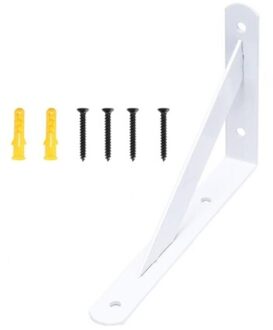 Heavy Duty Rvs Plank Beugel Montage Driehoek Hoek Beugels Voor Bureau Tafel Werk Ruimtebesparend Meubels F62A wit 01