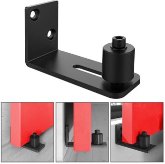 Heavy Duty Schuifdeuren Schuur Deur Floor Guide Panel Verstelbare Roller Muur Mount Systeem Flush Met Floor Muurbeugel