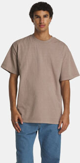 Heavy Faded T-Shirt Bruin - S
