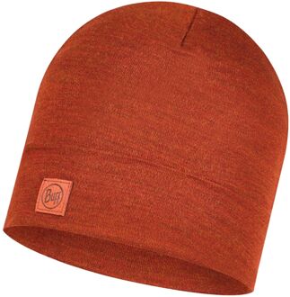 Heavyweight Merino Beanie Senior oranje - 1-SIZE