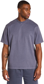 Heavyweight Relaxed Fit T-shirts Heren - Blauw - Maat XL - Katoen Jersey Blue