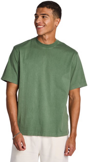 Heavyweight Relaxed Fit T-shirts Heren - Groen - Maat XS - Katoen Jersey Green