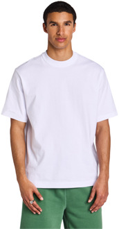 Heavyweight Relaxed Fit T-shirts Heren - Wit - Maat M - Katoen Jersey White