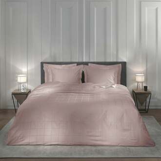 Heckett Lane Dekbedovertrek Katoen Satijn Diamant - rose tan 140x200/220cm Roze