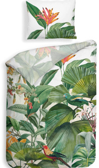 Heckett & Lane Dekbedovertrek Katoen-Satijn - Double Face - Elisa - Eenpersoons (140x200 Cm) - Wit Katoen-satijn - - Heckett Lane - Dekbed-Discounter.nl - 140 x 200/220 cm